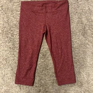 Red heathered under Armour leggings L large